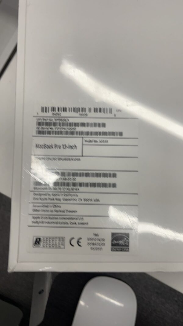 Sealed Box  - Macbook Pro  M1     512 GB  SSD - Image 2