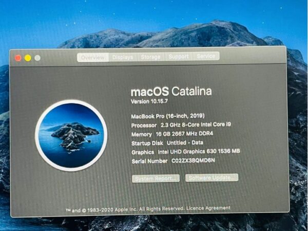 MACBOOK PRO CORE i9 4K DISPLAY 16 iNCH till 2023 - Image 2