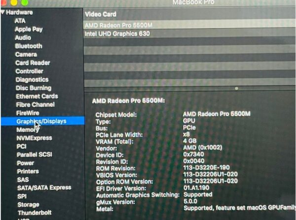 MACBOOK PRO CORE i9 4K DISPLAY 16 iNCH till 2023 - Image 4